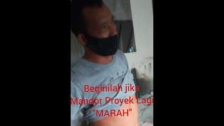 Mandor Proyek Lagi Marahi Tukangnya