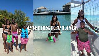 DAY IN THE LIFE ON THE WORLDS LARGEST CRUISE SHIP | CRUISE ROOM TOUR + EXCURSION