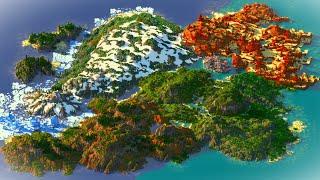 Spend 2 minutes of your life watching this BEAUTIFUL Minecraft landscape!