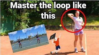 How to work on the loop on the serve in tennis