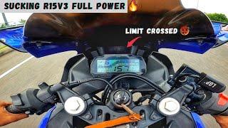 Riding Powerful R15V3 Bs6/Top Speed Test?/Don't Try This/Escaped From Accident/Pocket Rocket