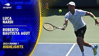 Luca Nardi vs. Roberto Bautista Agut Highlights | 2024 US Open Round 1