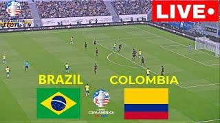 LIVE : BRAZIL vs COLOMBIA I COPA  AMERICA 2024  | eFootball Pes21 Gameplay