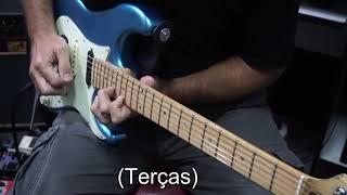 Improviso melódico com intervalos de SEGUNDAS e TERÇAS na guitarra