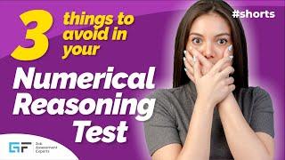 3 Things to Avoid in Numerical Reasoning Tests #shorts