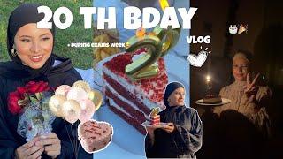 busy 20th Birthday Vlog during exams  | درت 20 عاام هه