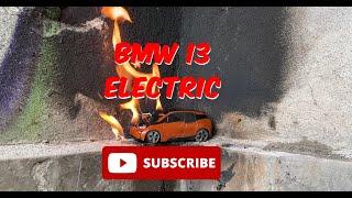 BMW i3 Electric In Flacari - Masini in Flacari / Cars on Fire  / Burning Toys - 4K Ultra HD