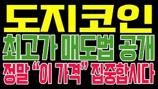 [도지코인 코인전망] 최고가 매도법 공개!! 정말 "이 가격" 집중합시다!!
