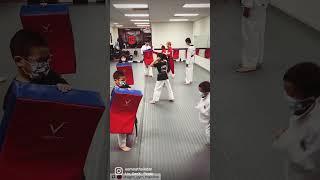 Karate Kids Practicing their Sparring Drills - Kids Martial Arts Classes in Wayne, PA