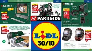 catalogue LIDL Parkside du 30 octobre  Arrivage bricolage promos 