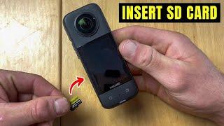 Insta360 X3 How to Insert SD Card