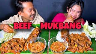 BEEF MUKBANG WITH ERONBA ||couple mukbang