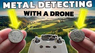 I Went Metal Detecting & Found SILVER COINS With A Drone !!