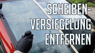 Scheibenversiegelung entfernen mit Handpolitur | Soft99 Glass Compound Roll On