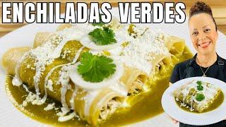 Cómo Hacer Enchiladas Verdes de Pollo Fácil