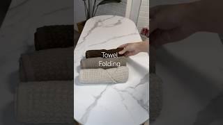 Towels folding #hack #home #family #aesthetic #lifewithhacks #diy #homeshack #towels #folding #tips