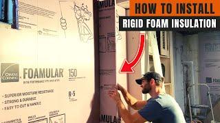 How to Install Rigid Foam Insulation (Owens Corning Foamular Installation On Basement Walls)