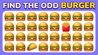 Find the ODD Emoji Out - Food Challenge  Easy, Medium and Hard Levels