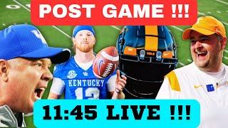 LIVE POST GAME !!!!!   TENNESSEE FOOTBALL VS KENTUCKY FOOTBALL,