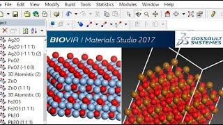 Materials Studio - 3D Crystal Structure & Surface of Metal Oxides #material #studio @MajidAli2020