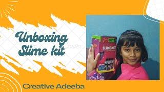 Unboxing of slime toy/ fun with slime