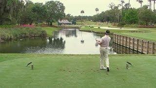 Gonzalo Fernandez-Castano sticks his superb tee shot to 1 foot at THE PLAYERS