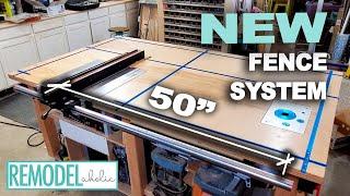 How to Install a Vega Table Saw Fence System | Remodelaholic  #diy #woodworking #hardware