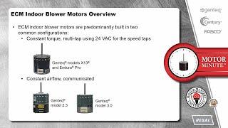 Motor Minute™ Technical Tip: How To Identify Constant Torque vs. Constant Airflow ECM Motors