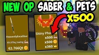 GETTING *NEW* OP SABER & PETS!! VOID PETS! - ️ Roblox Saber Simulator