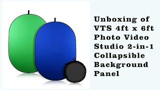 Unboxing of VTS 4ft x 6ft Photo Video Studio 2 in 1 Collapsible Background Panel