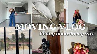 MOVING VLOG  Living alone in my 20s, House shopping , Unpacking & More