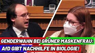 AfD gibt Biologie-Nachhilfe für gendernde Maskenfrau!