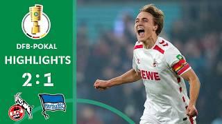 Last-Minute Penalty-Drama! | 1. FC Köln vs. Hertha BSC 2-1 | Highlights | DFB-Pokal Round of 16