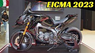 EICMA 2023 Milano - DiabloX by Puig - Modified Yamaha MT-09 with Mobile Wings - Walkaround & Details