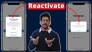 There Was A Problem Logging You Into Instagram | How To Reactivate Instagram Account (SOLVED)