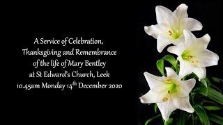 Funeral of Mary Bentley 14th December 2020