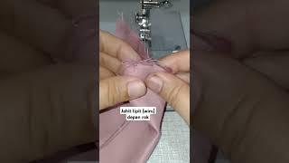 Jahit lipit (wiru) rok #sewingtutorial #tutorials #sewing #penjahit