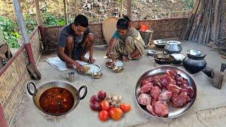 How Village Mother and Son Cook CHICKEN LIVER and GIZZARD Curry Using Their traditional method