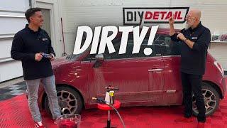 How to Rinseless Wash a DIRTY CAR! #rinselesswash #diydetail #detailing