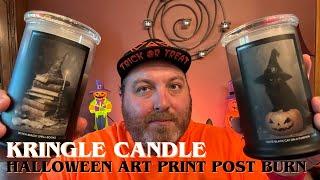 Kringle Candle Halloween Art Print Collection Post Burn Review | IMPORTANT LAUNCH UPDATE