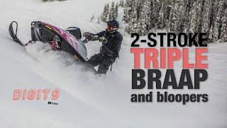 2 STROKE TRIPLE: mod sled braap and bloopers. Getting stuck. Mountain climber.