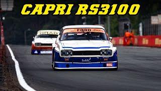 Ford Capri RS3100 | Loud V6 side exhaust | Racing in 2024