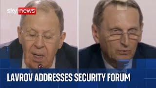 Lavrov and Naryshkin address Russian security summit | Watch in full
