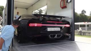 Bugatti Chiron unloaded at 2016 Chantilly Arts & Elegance