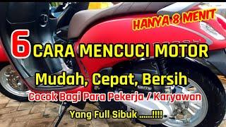 cara mencuci motor mudah cepat bersih dan kinclong