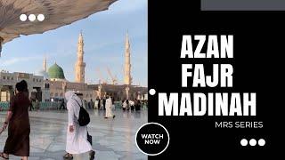 Azan Fajr MADINAH | Prayer Call for Fajr Masjid e NABVI Live, Cover in 4K #madina #fyp #prayer #live