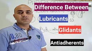 Difference Between Lubricants, Glidants & Antiadherent