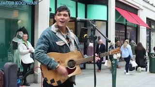 Jacob Koopman Live Cover of I'm On Fire by Bruce Springsteen from Grafton Street Dublin Ireland