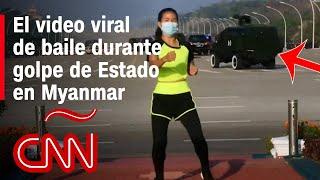 Video de instructora de fitness bailando con el golpe de Estado en Myanmar detrás es totalmente real