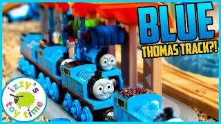 BLUE THOMAS TRACK! With the BRIO Smart Tech Workshop! Fun Toy Trains